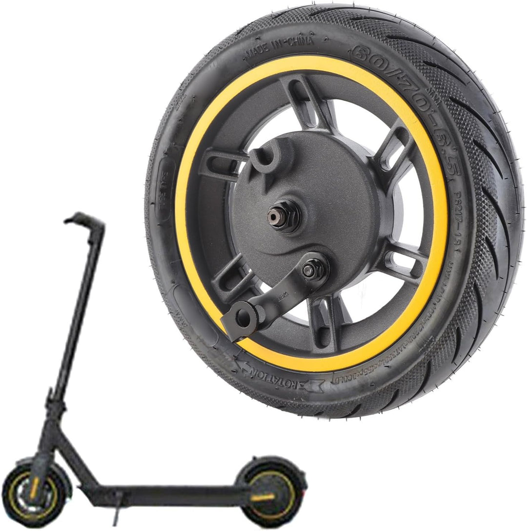 Alomejor Scooter Vorderrad Ersatzrad, 10 Zoll 60/70-6,5 Vakuumschlauchloses Reifenrad für Ninebot 9