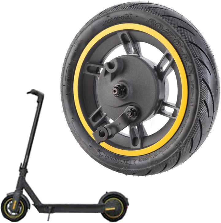 Alomejor Scooter Vorderrad Ersatzrad, 10 Zoll 60/70-6,5 Vakuumschlauchloses Reifenrad für Ninebot 9