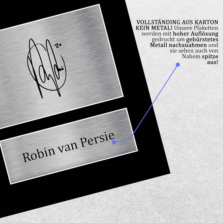 HWC Trading A4 Robin van Persie Autogramm-Bild für Fussballfans und Fans (ungerahmt) Robin van Persi