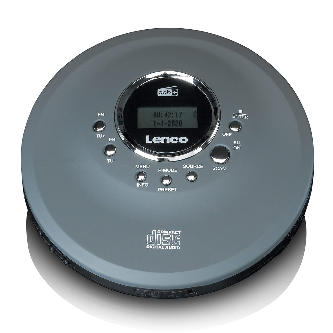 Lenco CD-400 - Tragbarer CD-Player - Discman - DAB+ Radio - CD, CD-R/RW, MP3-Player - Senderspeicher