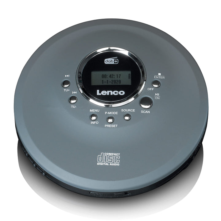 Lenco CD-400 - Tragbarer CD-Player - Discman - DAB+ Radio - CD, CD-R/RW, MP3-Player - Senderspeicher