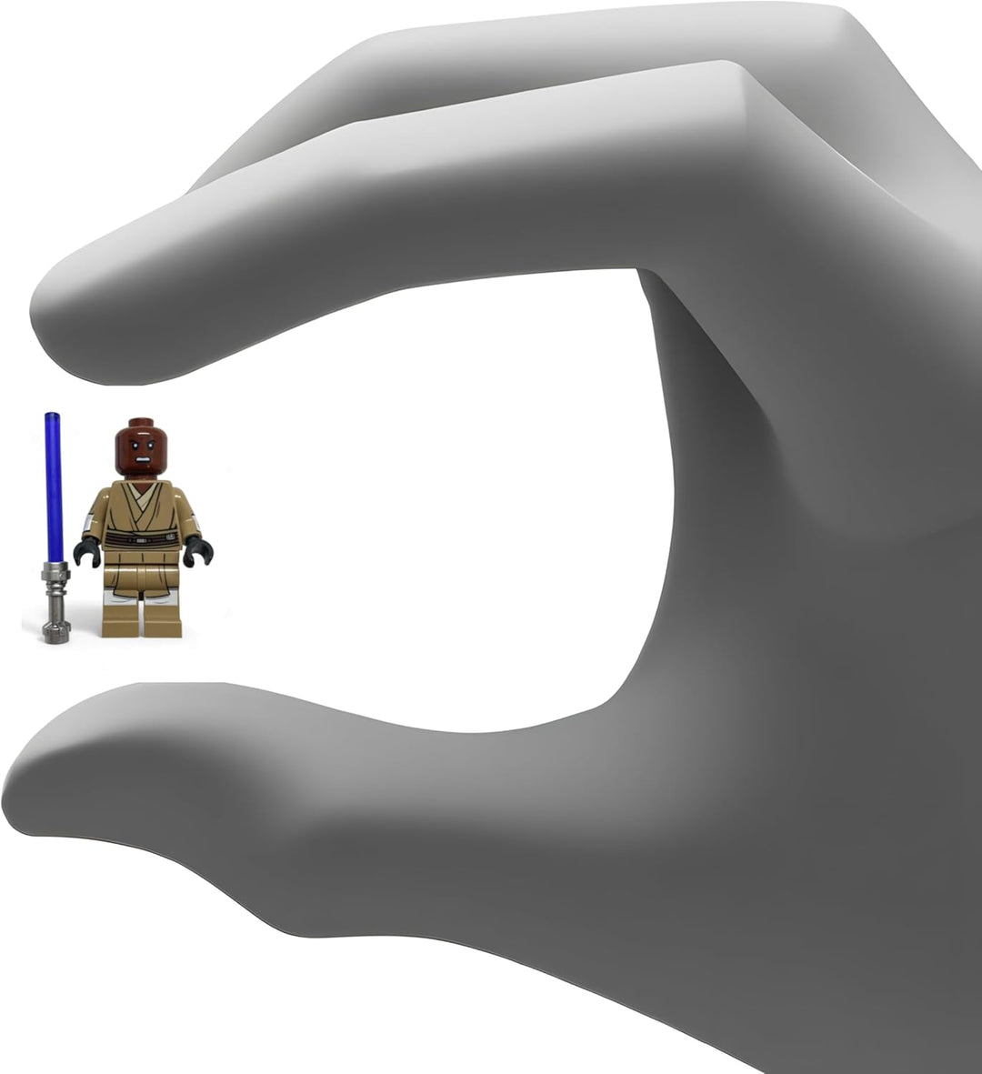 LEGO Star Wars: Mace Windu Minifigur mit aufgedruckten Armen – von Repulic Fighter Tankl