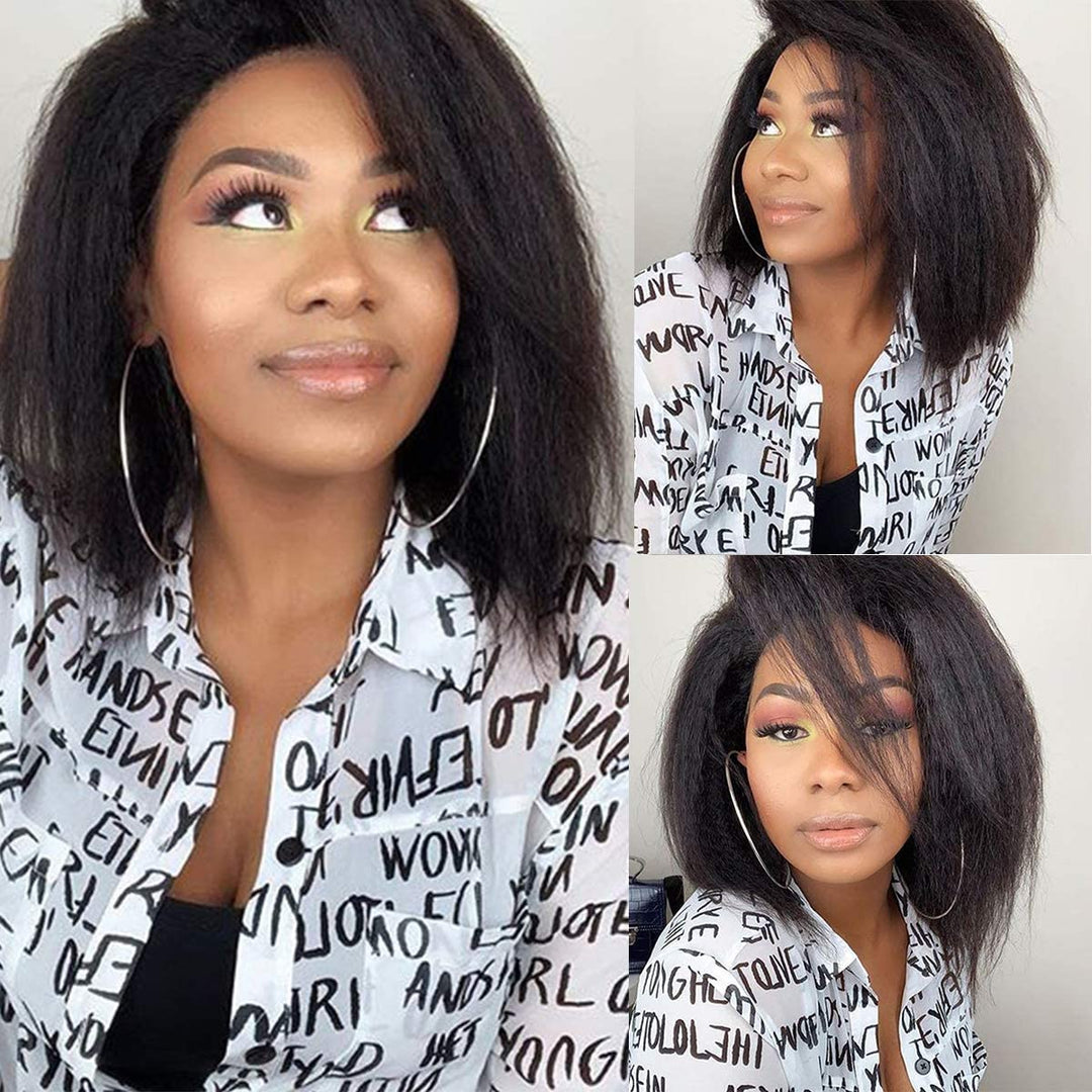 Echthaar Perücke 180% Density Real Hair Wig Human Hair Wigs For Women V Part Real Menschliches Haar