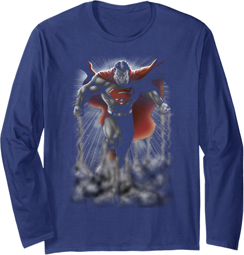 Superman Above the Clouds Langarmshirt