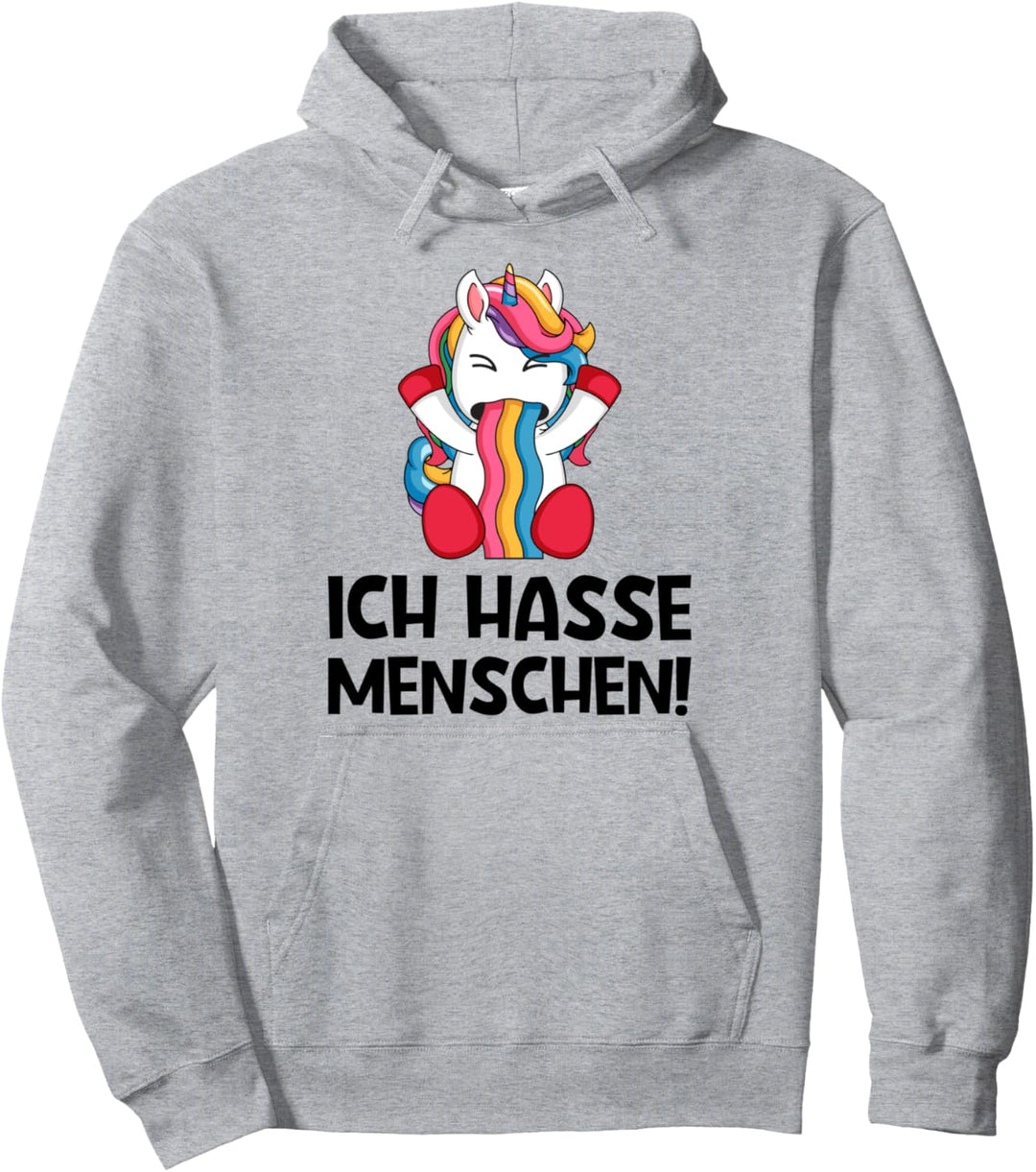 Ich Hasse Menschen Grafiken Grafik Grafik Grafik Einhorn Lus Pullover Hoodie