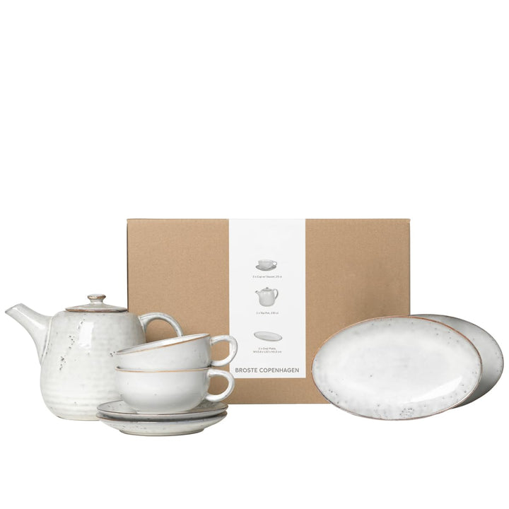 broste Copenhagen Nordic Teeset, weiss, 2er