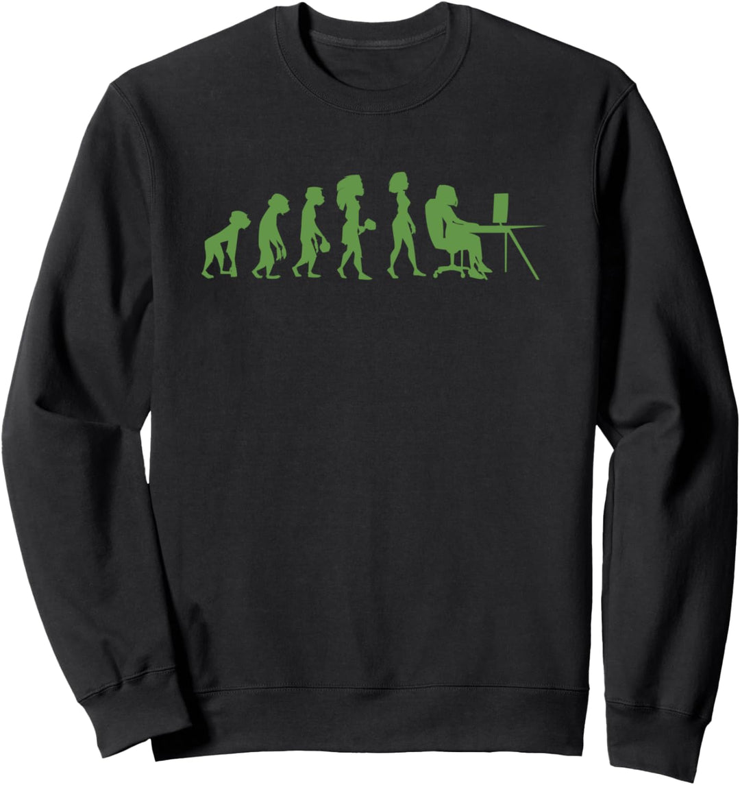 Informatik Geek Geschenk Nerd Evolution Programmierer Sweatshirt