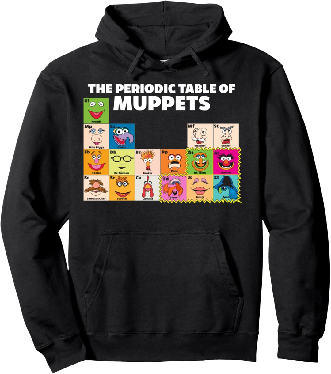 Disney The Muppets Periodic Table Of The Muppets Pullover Hoodie