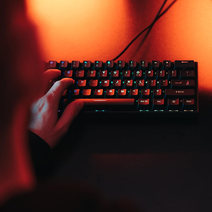 SureFire Kingpin M1 60% Mechanische Gaming Tastatur Englisch, Gaming Multimedia Keyboard klein & mob