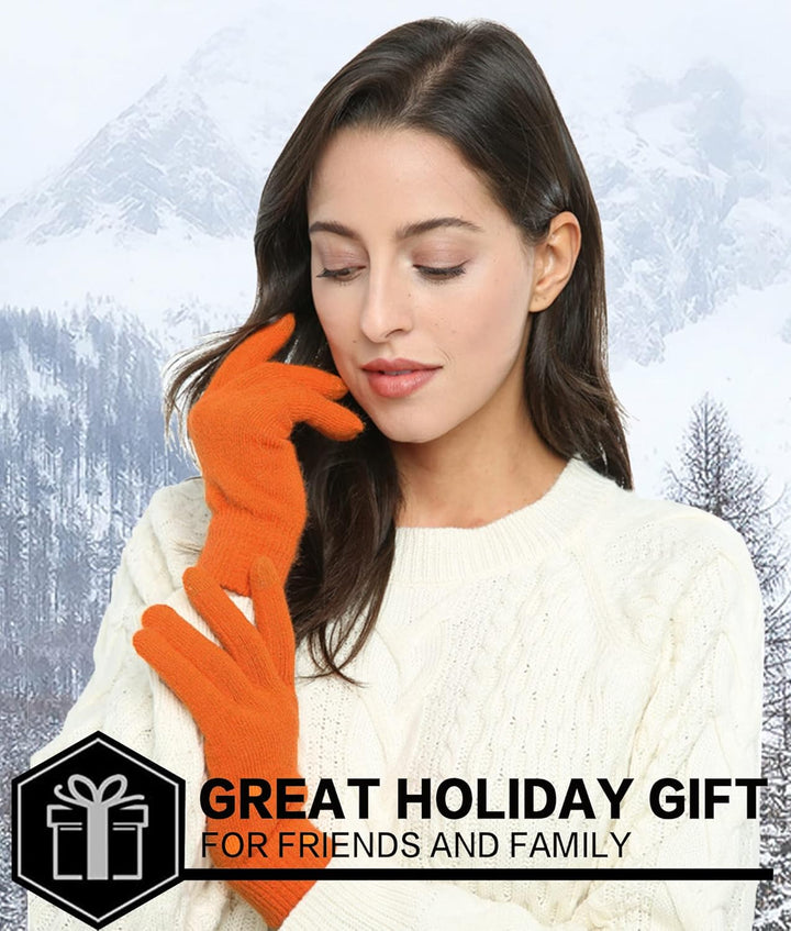 Bequemer Laden Damen Winter Warm Touchscreen Handschuhe Thermo Winterhandschuhe Kaschmir Strickhands