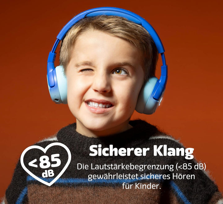Fresh 'n Rebel Code Junior, kabellose Bluetooth-Kopfhörer für Kinder, sicherer Klang (, Funny Fox