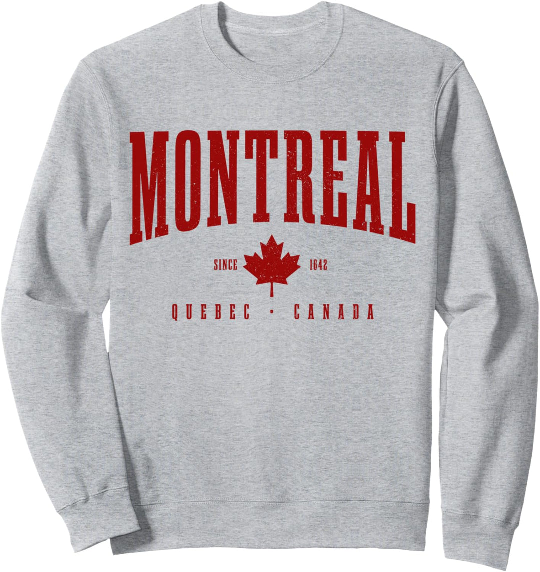 Montreal Est. 1642 Quebec Kanada Ahornblatt Vintage Sweatshirt