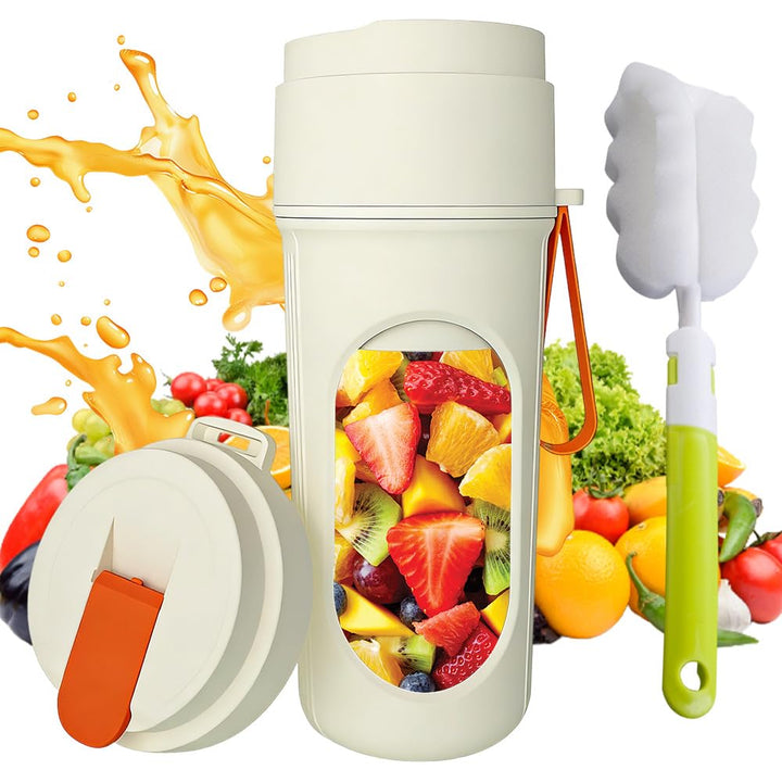 Tragbarer Mixer,450ml Smoothie Maker, Mini Jug Blender, Wiederaufladbarem USB Mini Standmixer, USB S
