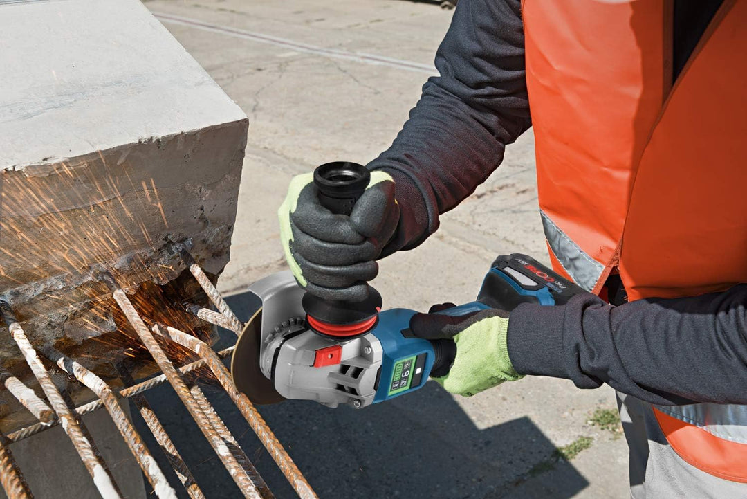 Bosch Professional BITURBO Akku-Winkelschleifer GWS 18V-15 SC (Scheiben-Ø 125 mm, Connectivity-Modul