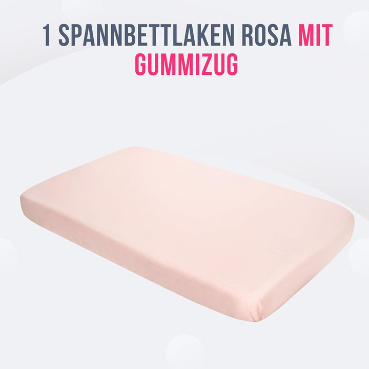 GOYSILA Next to Me Beistellbett Spannbettlaken für Chicco Next2Me Wiege 2 Teile 100% Baumwolle + 1 W