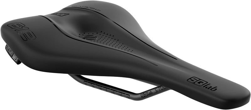 SQlab Unisex – Erwachsene 614 Ergowave Active 2.1 Fahrradsattel Schwarz 16 cm Bundle mit Fahrradsatt