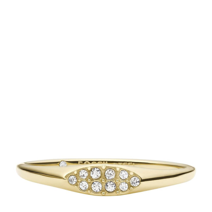 Fossil Damen Ring, All Stacked Up Gold-Tone Edelstahl Stapel Ring 5 Goldfarbe, 5 Goldfarbe