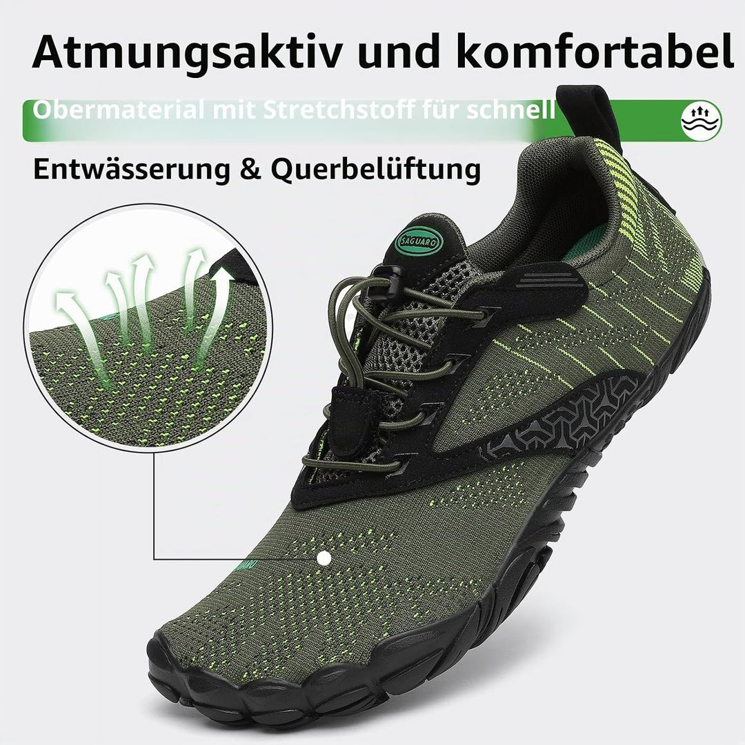 SAGUARO Herren Damen Barfussschuhe Wanderschuhe Traillaufschuhe Minimalistische Outdoor Wassersports