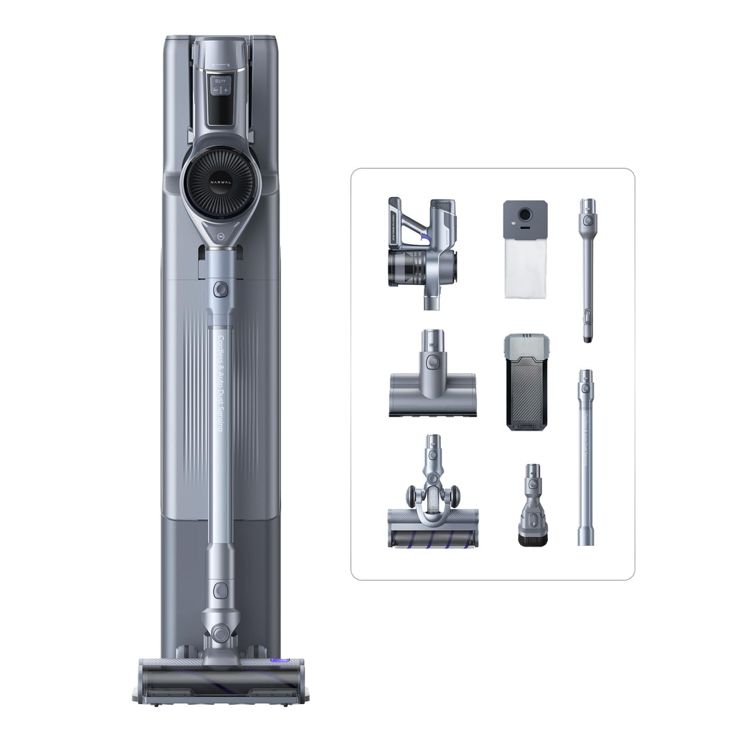 NARWAL V40 Station Akku Kabelloser Staubsauger, mit Selbstreinigung Auto Ladestation, 28000PA / 220A