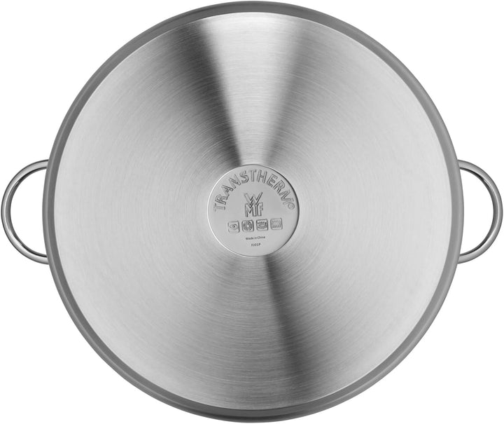 WMF Gemüse- Suppentopf Induktion 28cm, Metalldeckel mit Dampföffnung, Kochtopf gross 14l, Cromargan