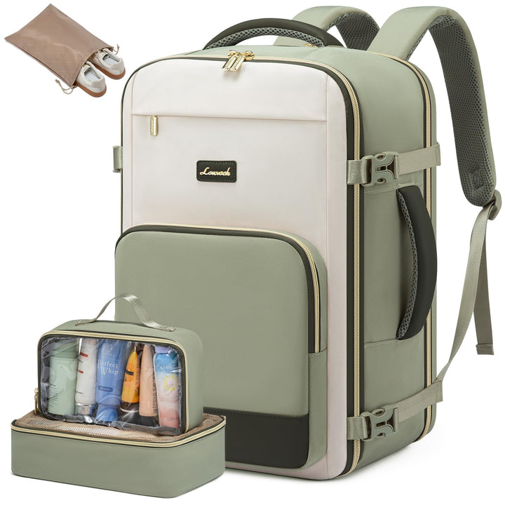 LOVEVOOK Handgepäck Rucksack, 17.3 Zoll Rucksack Handgepäck Flugzeug, Gross Reiserucksack Damen Spri