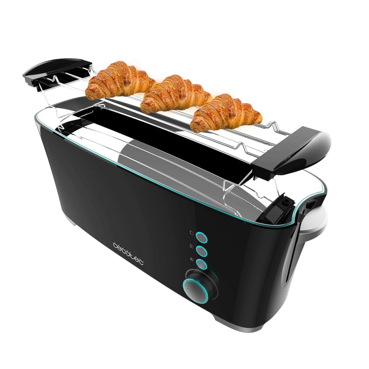 Cecotec Toaster Toast&Taste Extra B, 1000W Leistung, Doppel-Langschlitz für 2 Toasts, XL-Schlitz, Au