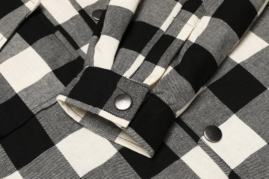 COOFANDY Herren Hemd Flanellhemd Kariert Gefüttert Holzfällerhemd Langarm Casual Button Down Winter