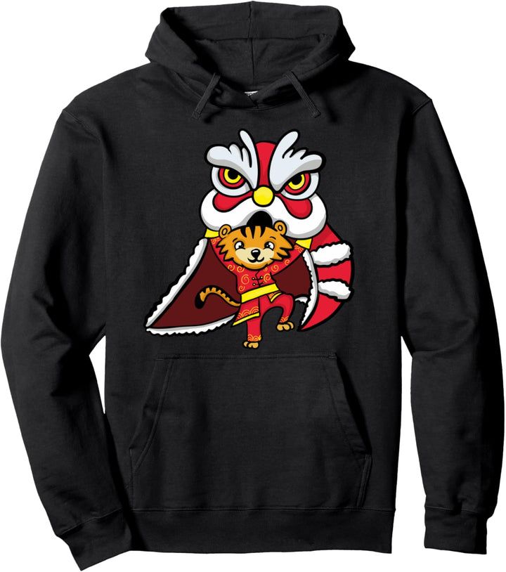 Jahr des Tigers Tierkreis Chinesisches Neujahr 2022 Pullover Hoodie