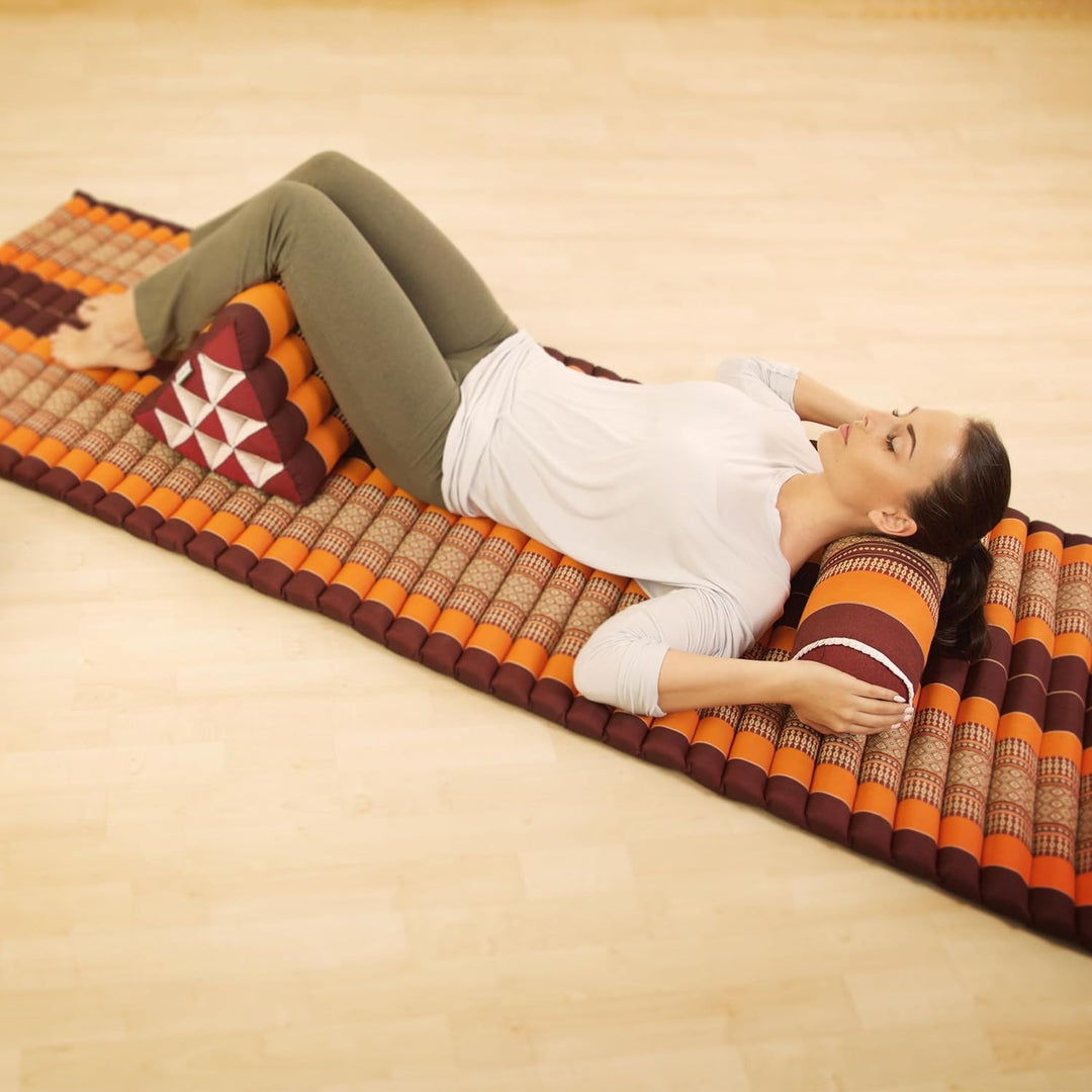 livasia Nackenrolle extralang Nackenstützkissen - Ø 17x56cm - Nackenkissen, Sofakissen Muster, Beinl