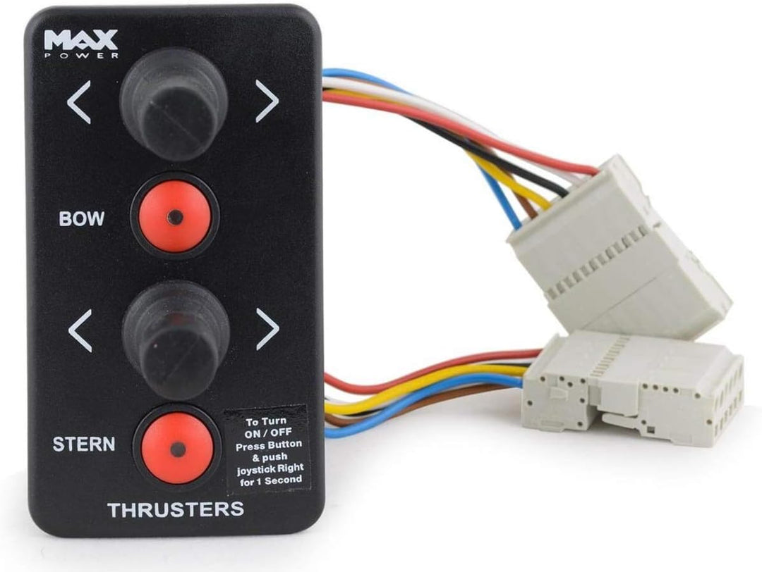 wellenshop Max Power Joystick-Steuerung f. Bugstrahlruder/Heckstrahlruder Schwarz Fernbedienung Bedi
