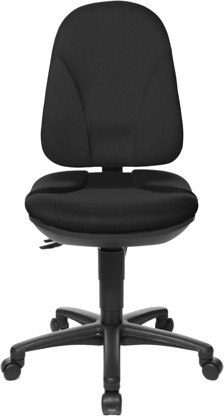 Topstar Point 35, Bürostuhl, Schreibtischstuhl, Rückenlehne höhenverstellbar, Bezugsstoff schwarz, 1