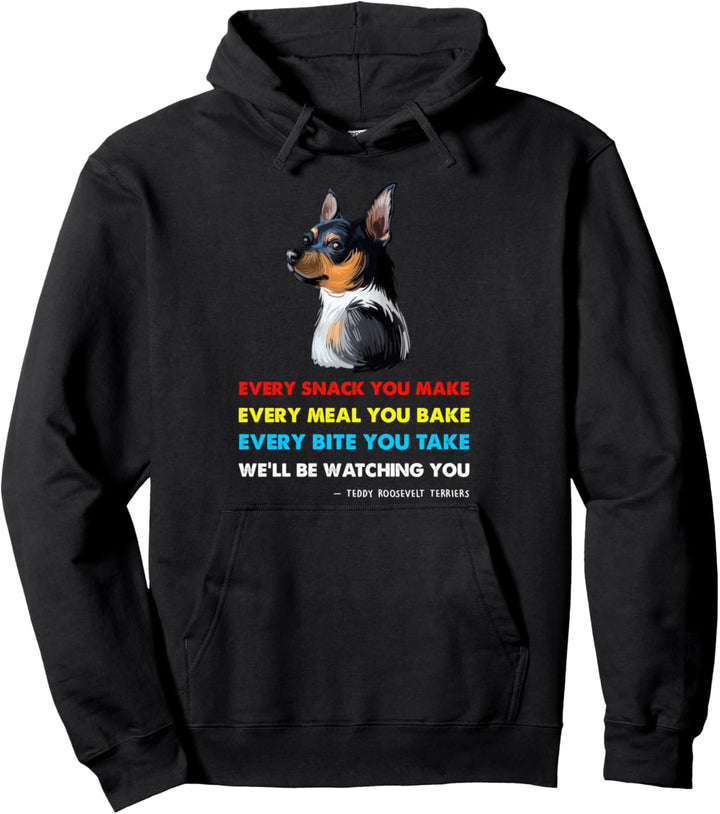 Teddy Roosevelt-Terrier-Hund Pullover Hoodie