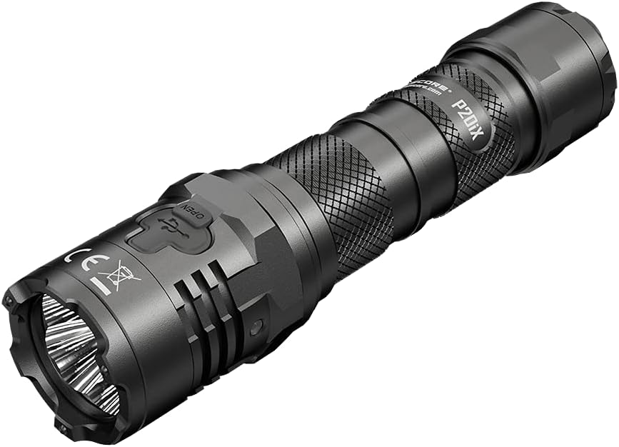 Nitecore Unisex P20iX taktische Hochleistungstaschenlampe, schwarz, Einheitsgrösse & NTK05 Ultra Tin