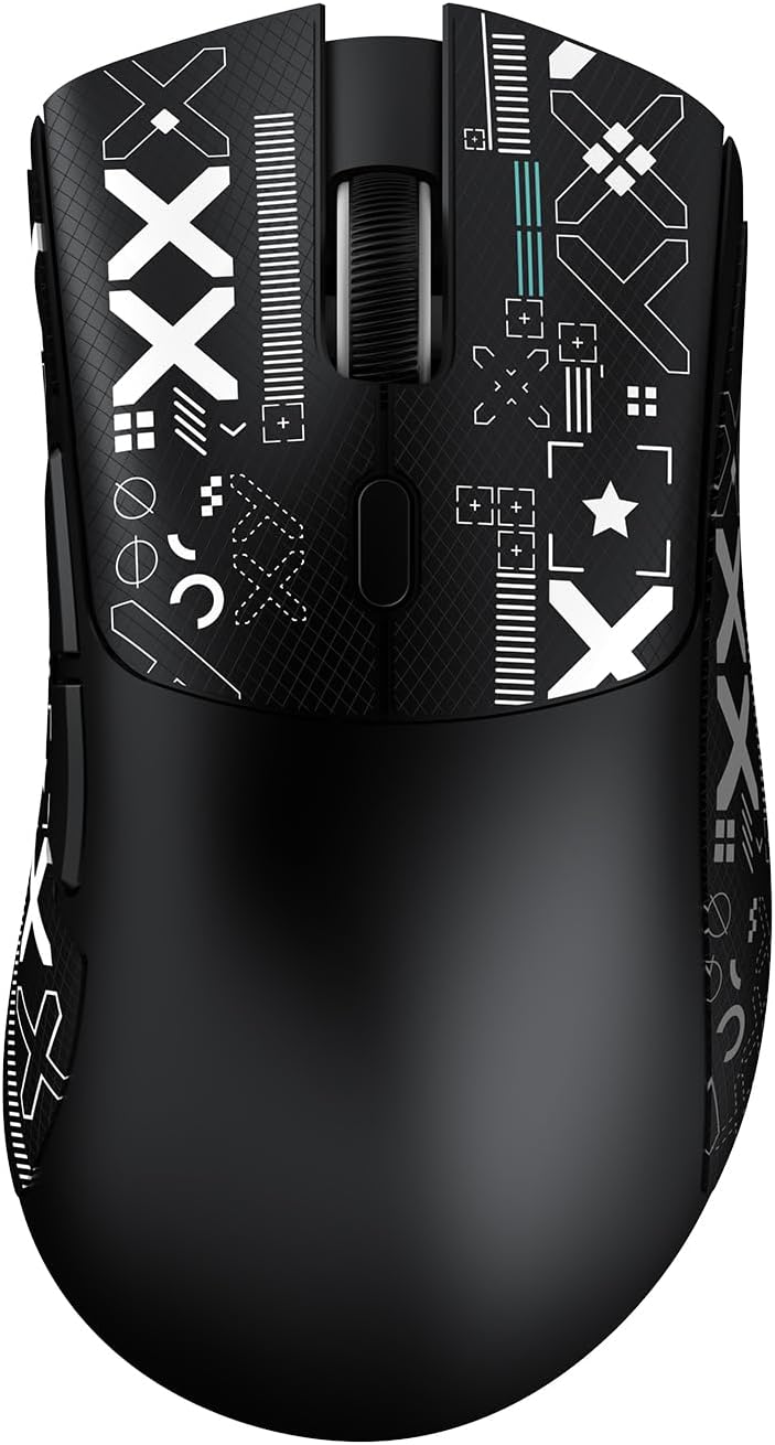 ATTACK SHARK R1 59g Superlight Maus mit Klebeband, PixArt PAW3311 Gaming-Sensor, BT/2,4G kabellose/k