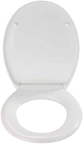 WENKO WC-Sitz Ottana Weiss, hygienischer Toilettensitz mit Absenkautomatik, WC-Deckel mit Fix-Clip B