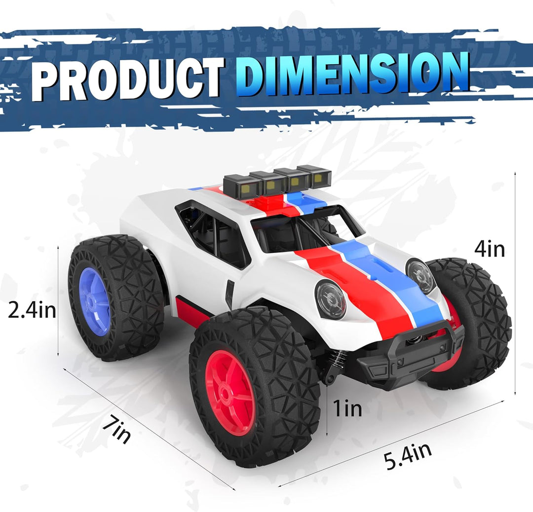 Kizeefun Ferngesteuertes Auto, 2.4Ghz 1/20 RC Auto Geländewagen 20 km/h Alle Gelände, Elektrisches S