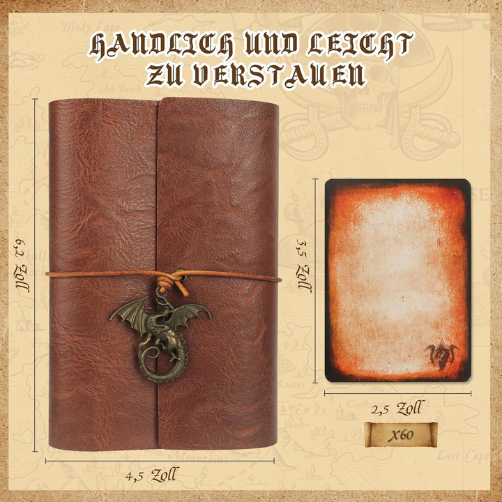 Zauberspruch-Kartenhalter für DnD/RPG, Taschen-Zauberbuch und Referenzkartenhalter, Foliant of Recol