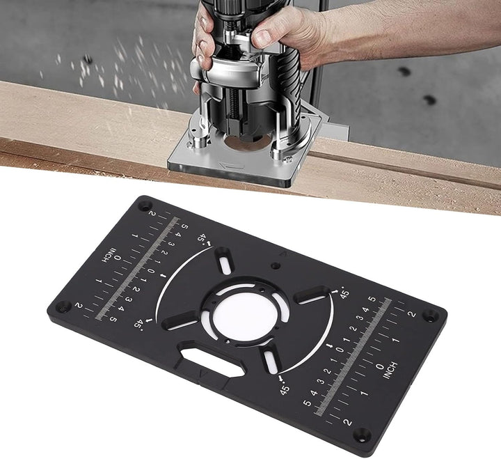 Router Table Insert Plate for Table Benches Router Jig Saw Trimmer with Edge Treatment and Grooving