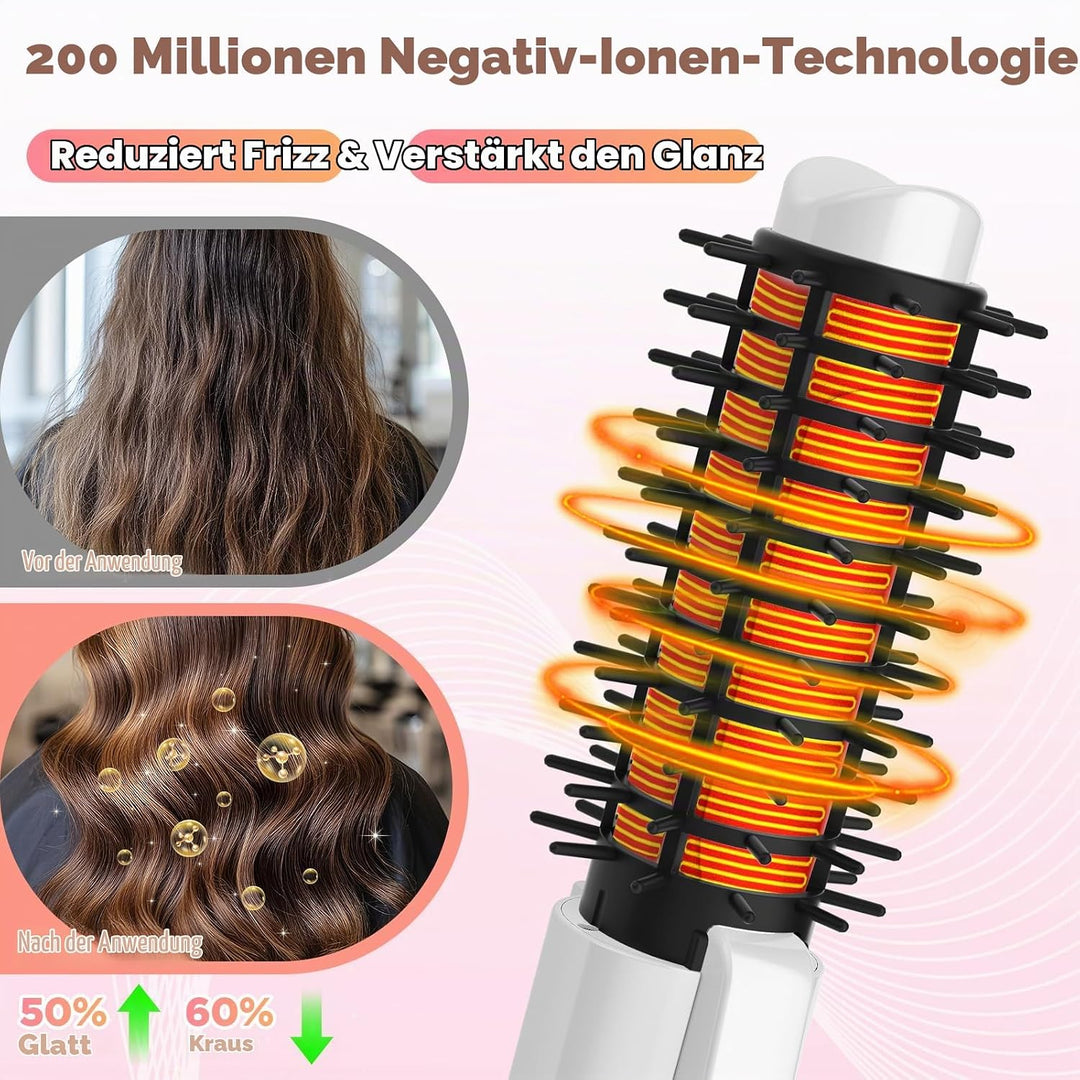 Schnurloser Lockenstab 32mm, Curling Iron mit 4 Temperaturen Tragbare Reise, 7000 mAh USB-aufladbare