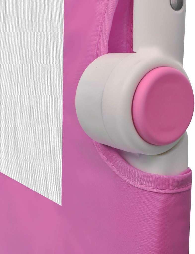 vidaXL 2X Bettschutzgitter Rosa 102cm Bettgitter Kinderbettgitter Kinderbett