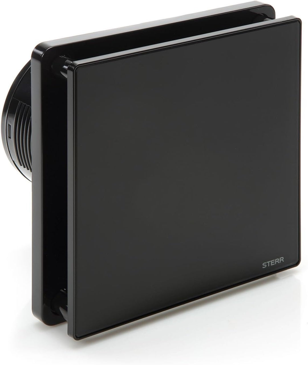 STERR Black bathroom fan with humidity sensor 100 mm Silent bathroom fan - Modern fan into the bathr