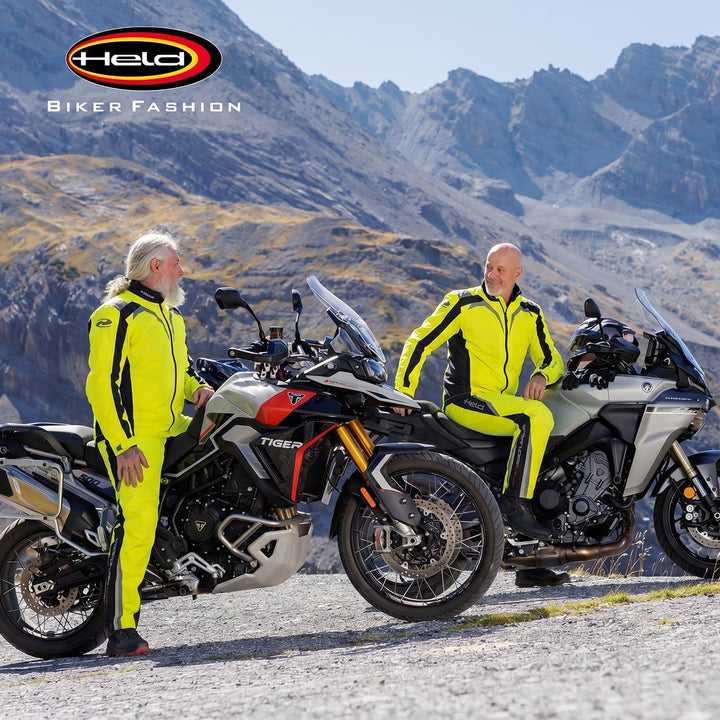 Held Rainblock 2 Base - Sport Motorrad Regenhose Herren - Membrane 100% Wasserdicht, Atmungsaktiv -