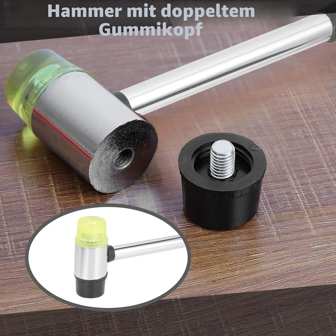 Vinylboden Verlegeset, 45 tlg. Laminatfussboden Verlegeset Kit inkl. 40 Montagekeile, Schlagklotz, Z