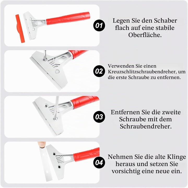 2er Set Tapetenschaber mit 22 SK5 Klingen (4&