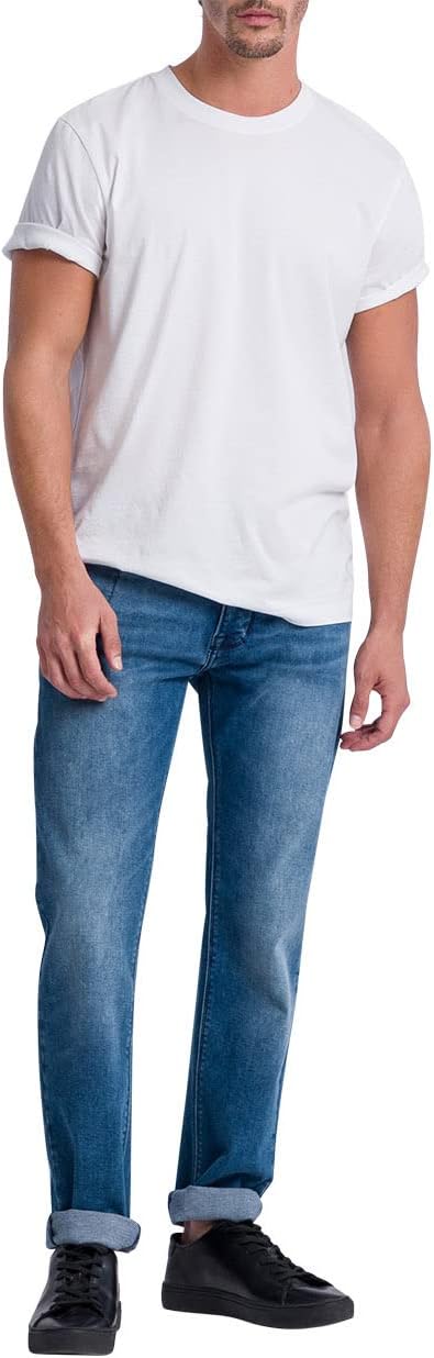 Pierre Cardin Herren Antibes Jeans 30W / 30L Ocean Blue Used Whisker, 30W / 30L Ocean Blue Used Whis