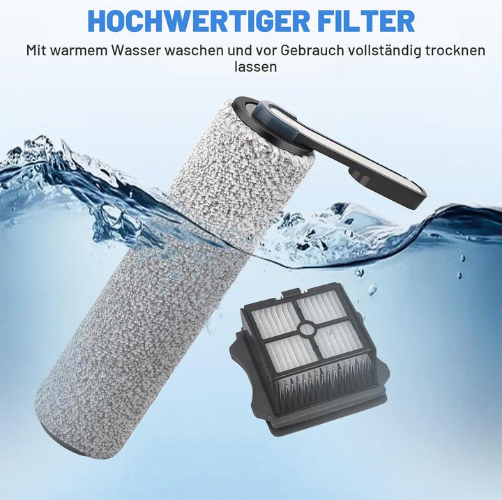 7 Stück Zubehörset für Tineco Floor One S5/S5 Pro/S5 Pro 2/S5, Zubehör Set mit Ersatzbürsten und Fil