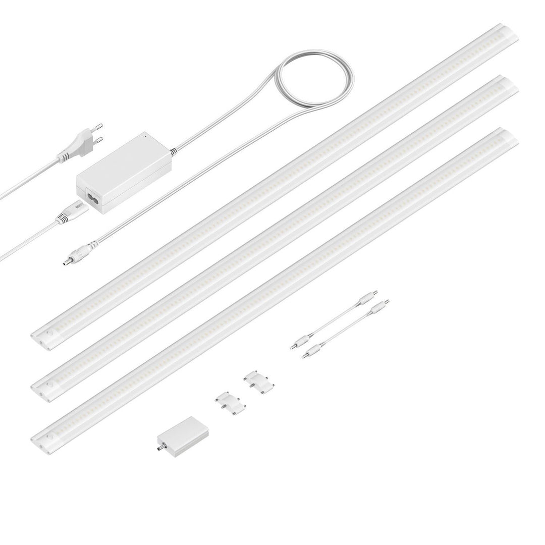 ledscom.de Smarte LED Unterbau-Leuchte SIRIS weiss matt, mit WLAN-Controller, flach, Smart-Home, Ale