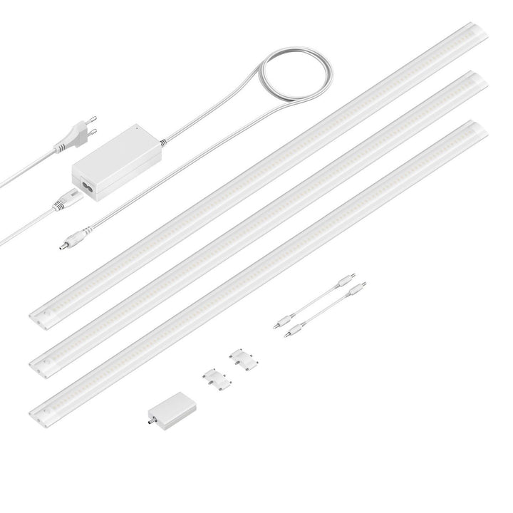 ledscom.de Smarte LED Unterbau-Leuchte SIRIS weiss matt, mit WLAN-Controller, flach, Smart-Home, Ale