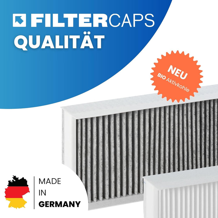 FILTERCAPS Filter für Maico WS 320, 470, WR 310, 410 - Ersatzfilterset G4+F7 AKTIVKOHLE, Ersetzt 009