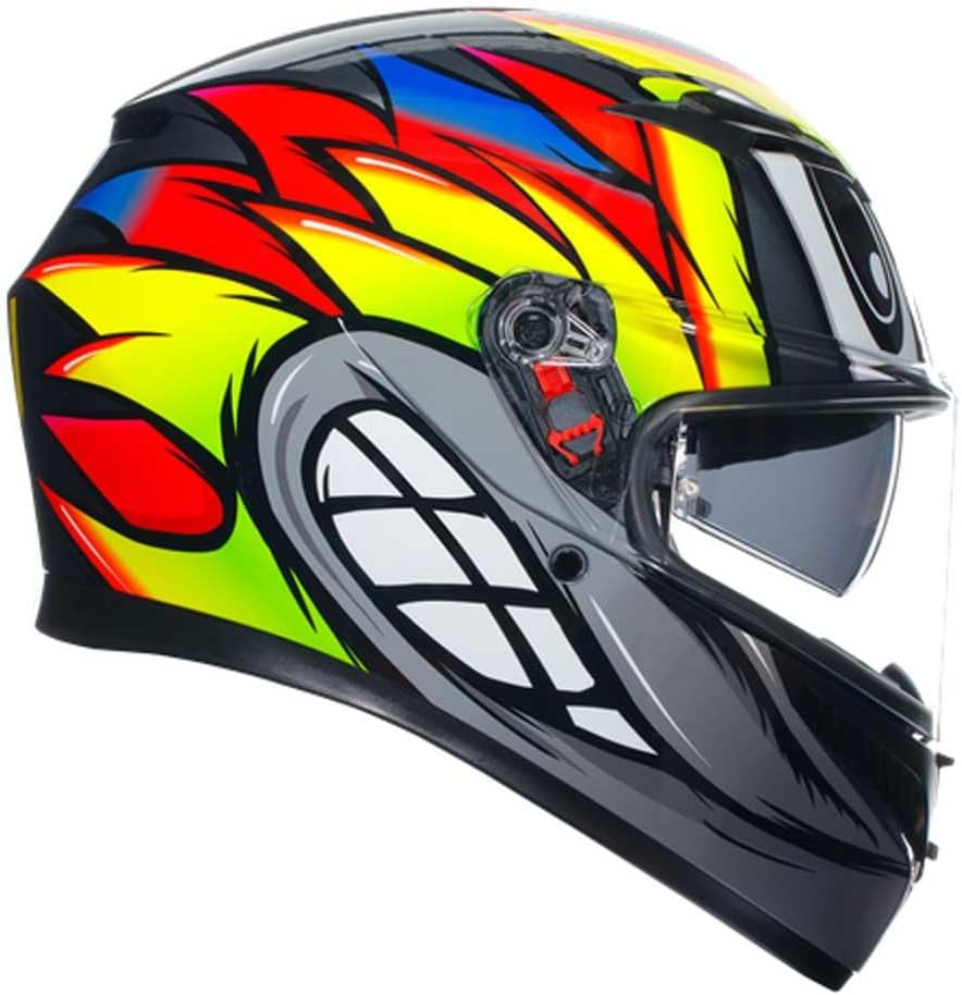 AGV K3 Birdy 2.0 Integralhelm (grau/gelb/rot) S (55), S (55)